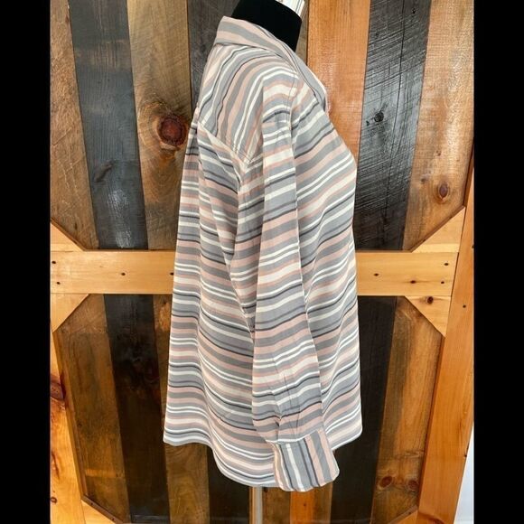 LOU & Grey v neck long sleeved striped tunic top, size S - Picture 5 of 6